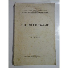 STUDII LITERARE  -  D. POPOVICI 